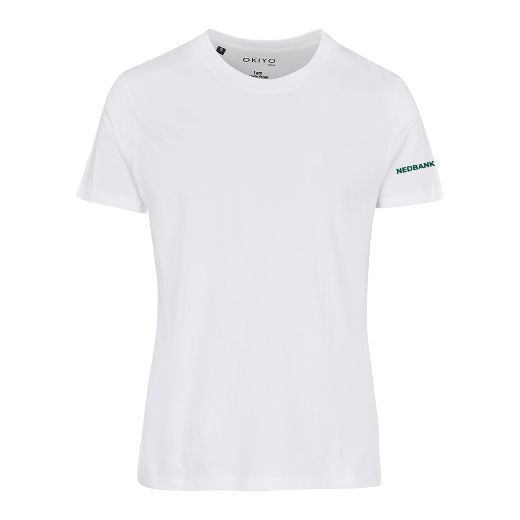 Picture of Mens White Okiyo Yuugen Organic 165g T-Shirt With Print