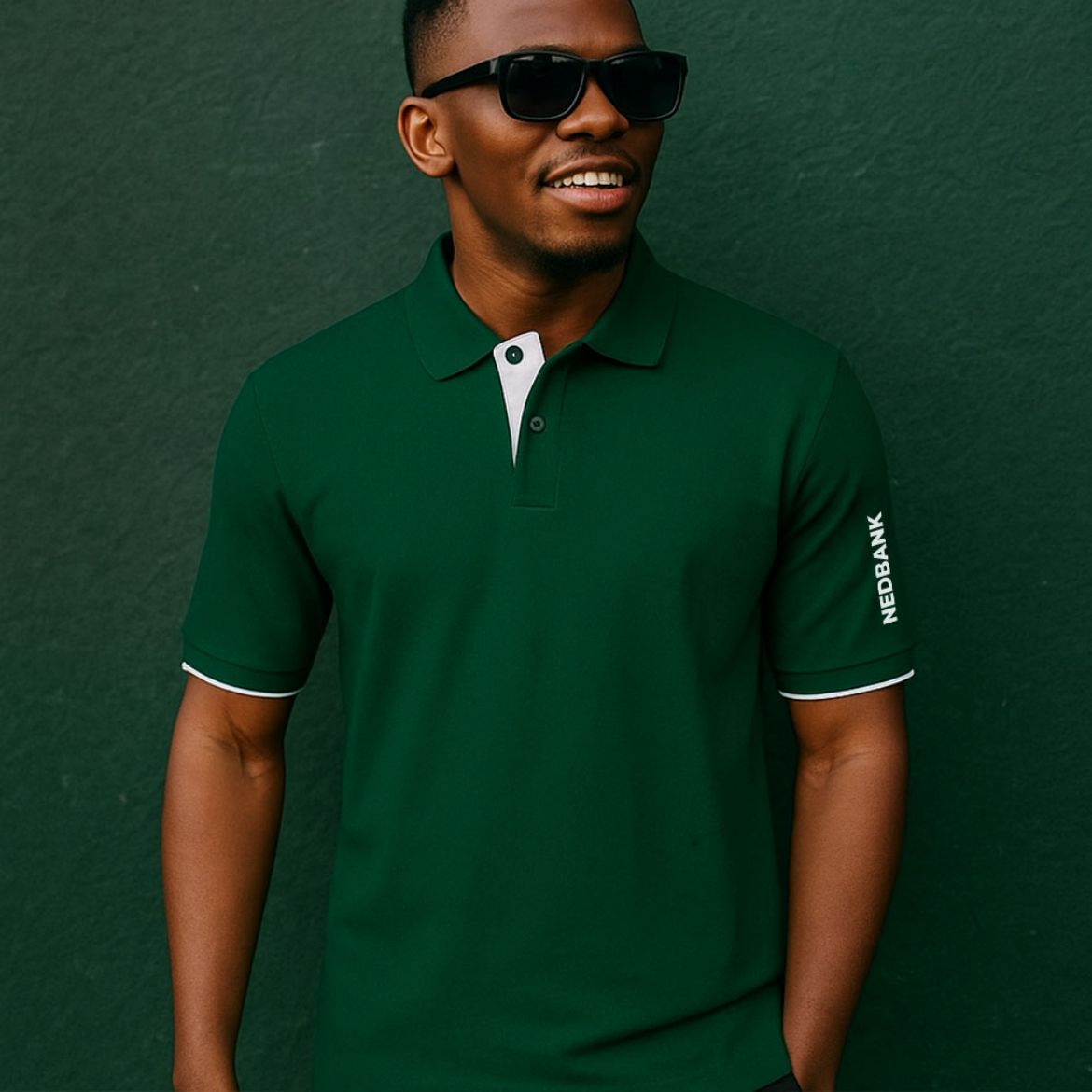 Picture of Mens 200G Pique Knit Golf Shirt Green