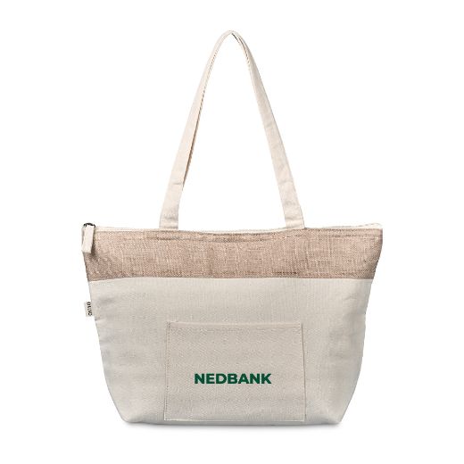 Picture of Okiyo Arshi Cotton & Jute 12 Can Lunch Cooler