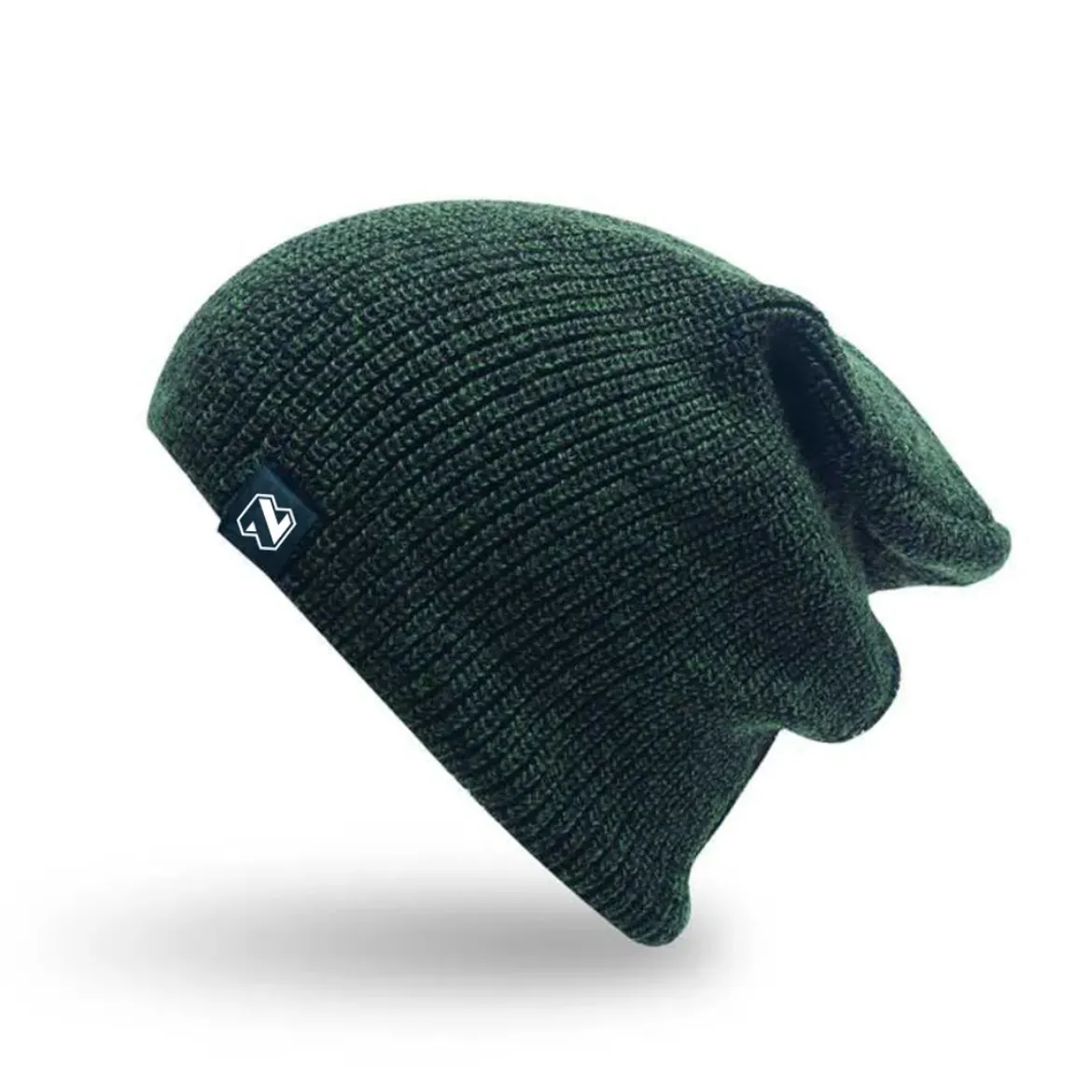 2 Tone Slouch Skull Beanie		
