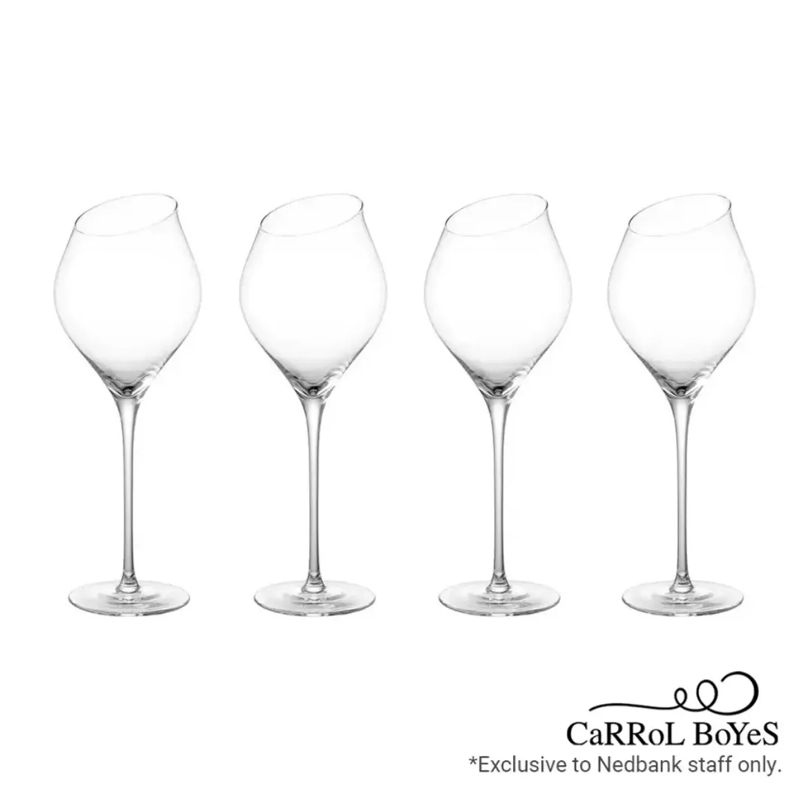 Carrol Boyes White Wine Glass Set Of 4 Sway	