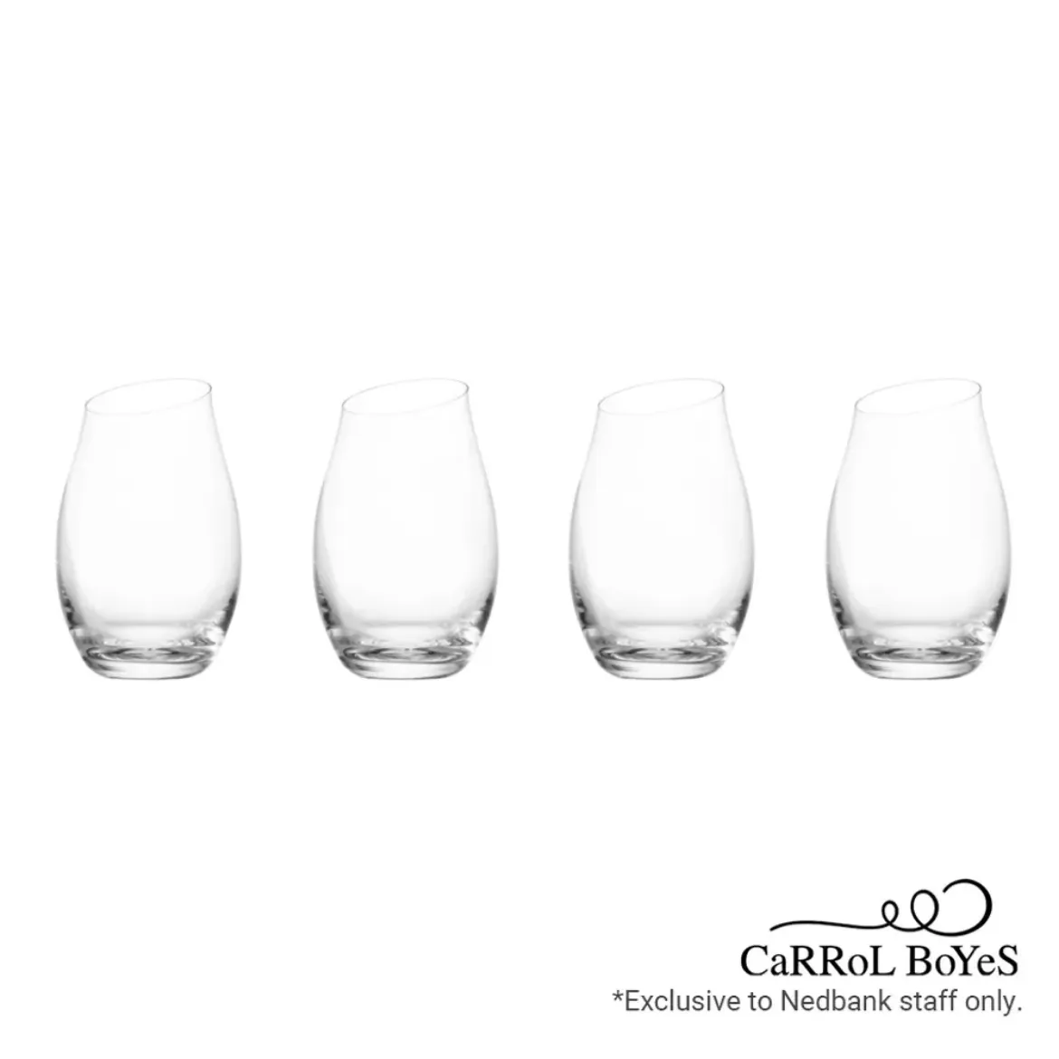Carrol Boyes Hi Ball Glass Set Of 4 Sway	