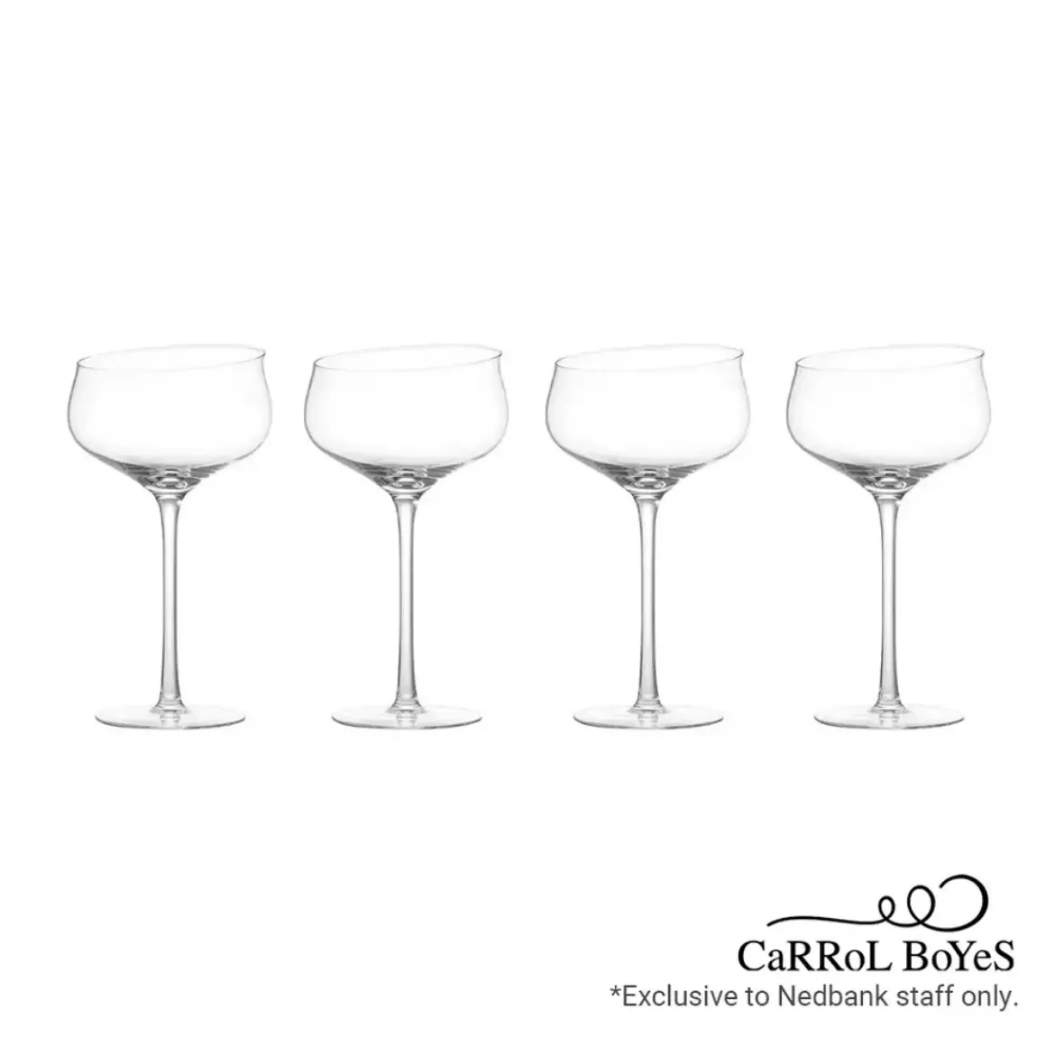 Carrol Boyes Champagne Coupe Set Of 4 Sway	