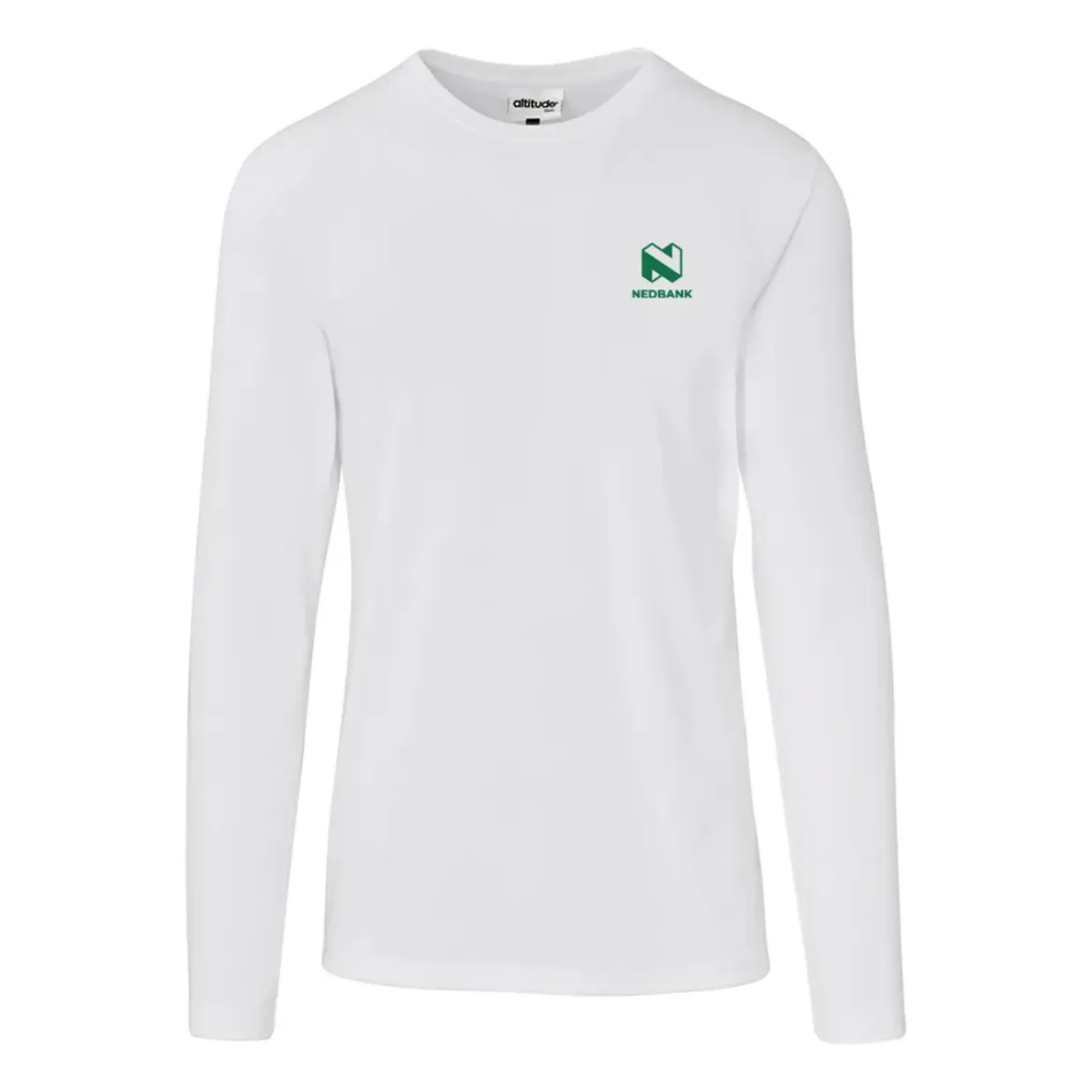 White Long Sleeve Tee 180g		