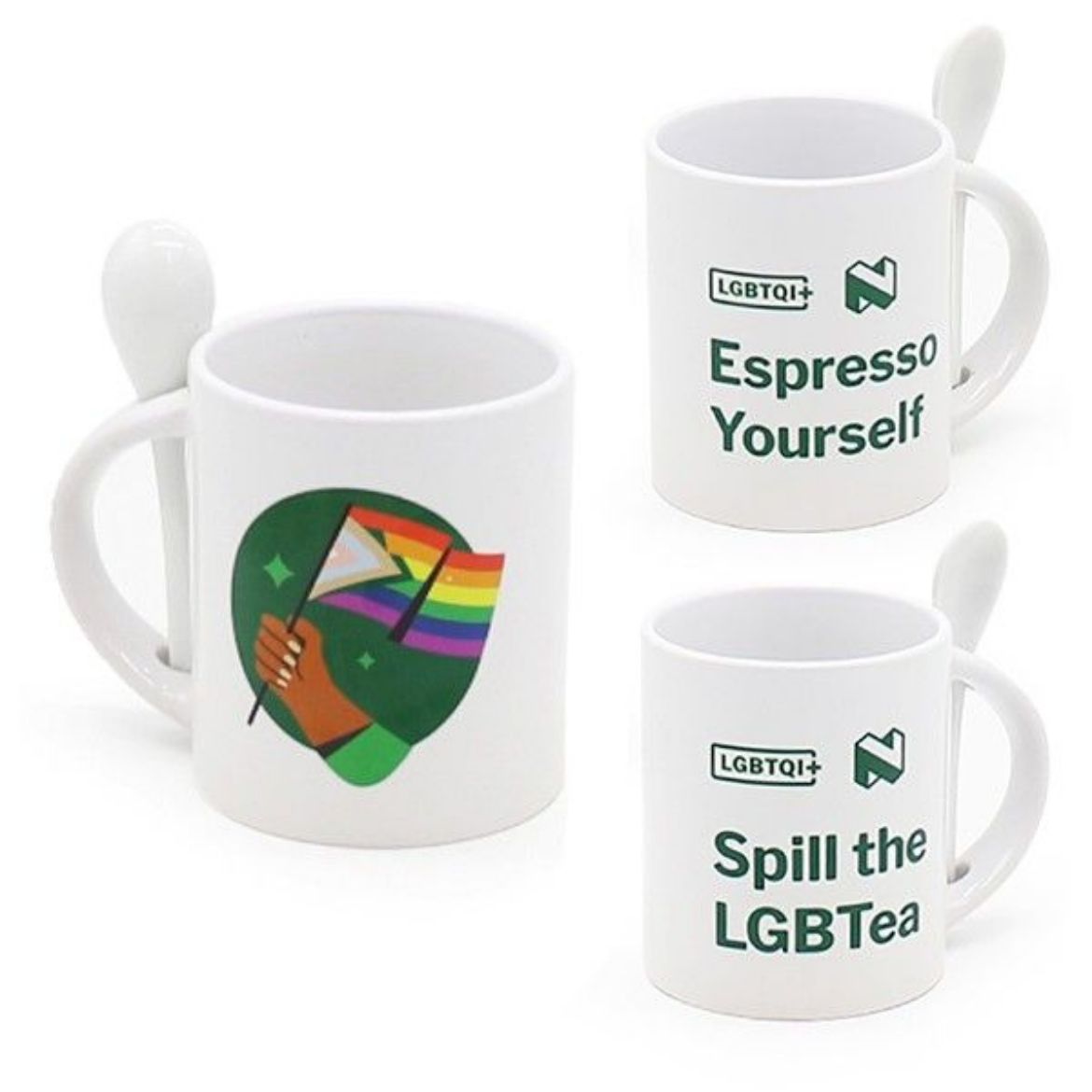 Eden Sublimation Ceramic Mug & Spoon Set