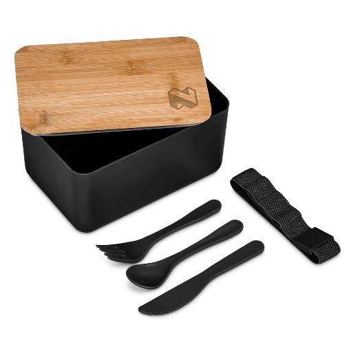 Picture of Okiyo Pasuta Recycled Plastic & Bamboo Lunch Box