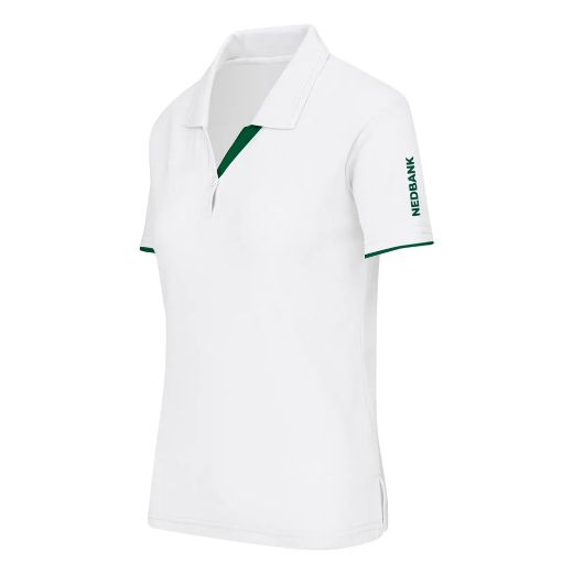 Picture of Ladies 200G Pique Knit Golf Shirt White