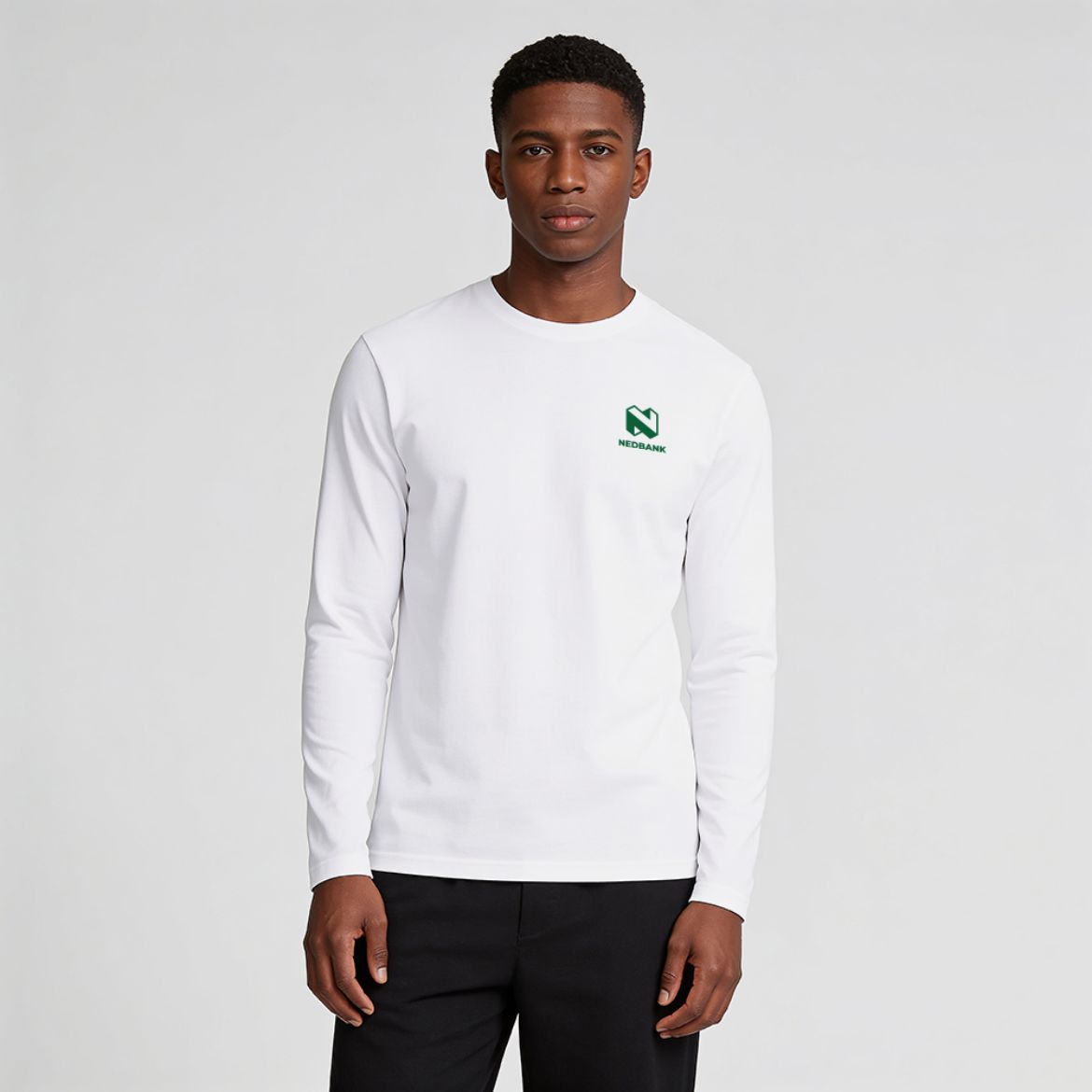 Picture of White Long Sleeve Tee 180g