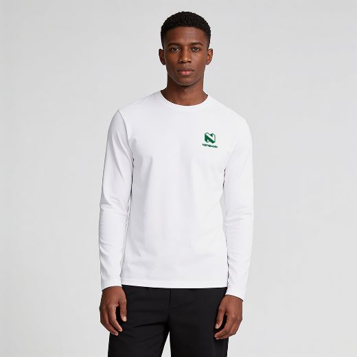 Picture of White Long Sleeve Tee 180g